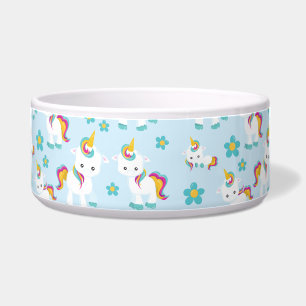 Comedero Patrón De Unicornios, Unicornios Cutos, Flores