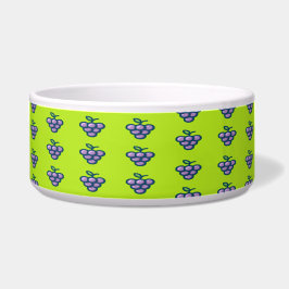 Comedero Patrón de uvas moradas en verde