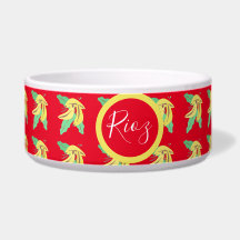Patrón de vegetación bananera rojo