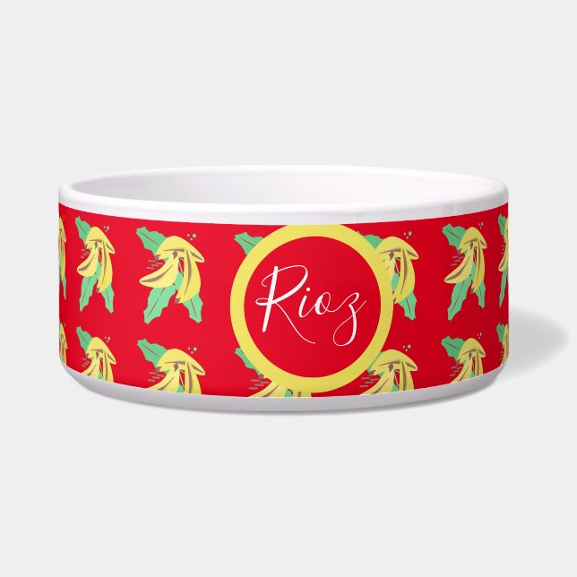 Comedero Patrón de vegetación de plátano rojo (Frente)