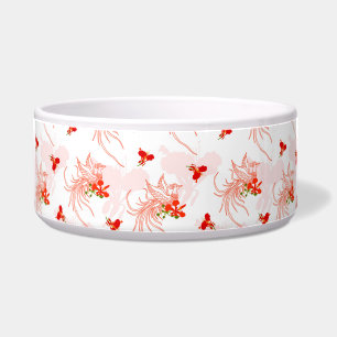Comedero Patrón Fénix Bird Y Phoenix Flower Seamless