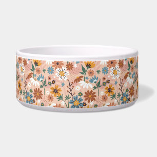 Comedero Patrón floral pintado a mano-23136
