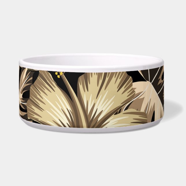 Comedero Patrón floral sin soldadura con hojas. (Frente)