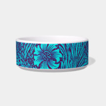 Patrón floral turquesa oscuro púrpura vintage