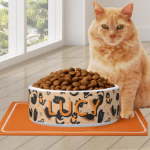 Patrón Lindo Gato Naranja Negro