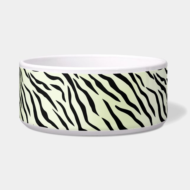 Comedero Patrón moderno de tigre blanco salvaje (Frente)