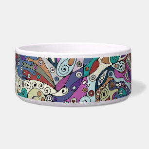 Comedero Patrón Pintado A Mano Y Digitalmente Art. 8