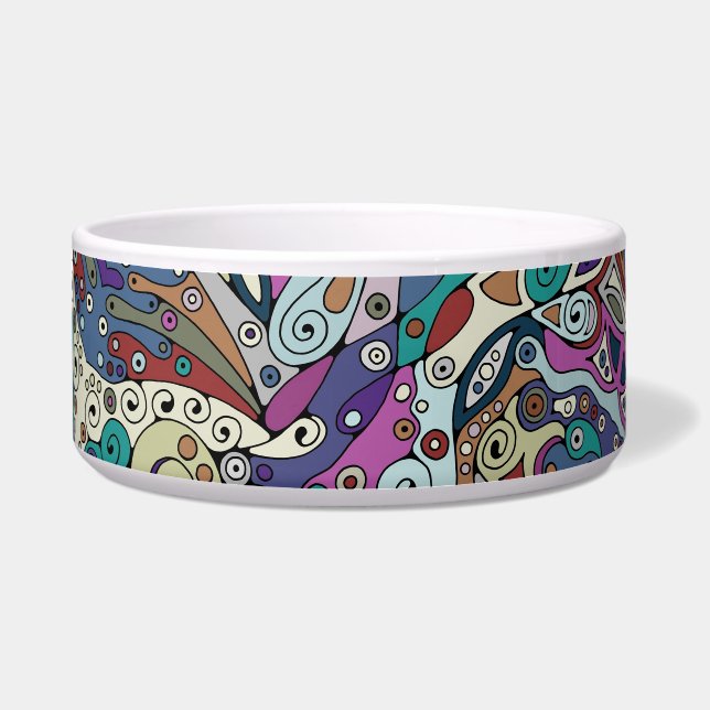 Comedero Patrón Pintado A Mano Y Digitalmente Art. 8 (Frente)