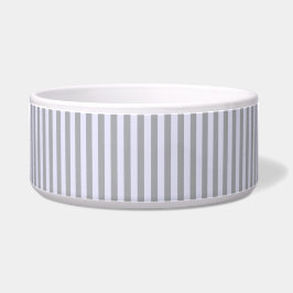 Comedero Patrón rayado en gris y lavanda