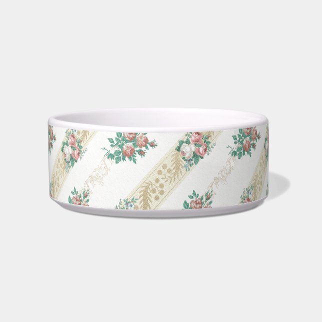 Comedero Patrón Rosa de época - Tazón (Frente)