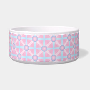 Comedero Patrón rosa, púrpura y azul claro