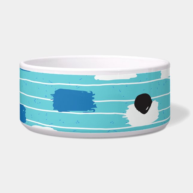 Comedero Patrón sin fisuras de pincel, dibujado a mano. (Frente)