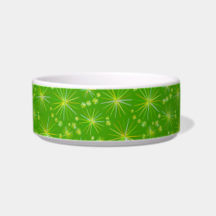 Comedero Patrón sputnik de mediados de siglo, verde oliva