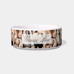 Comedero Patrón Terrier de Cute Yorkshire Personalizado
