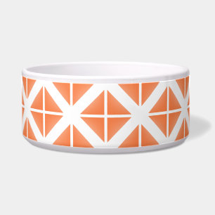 Comedero Patrón triangular de moda naranja
