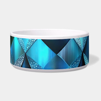 Comedero Patrón vibrante de diamante azul