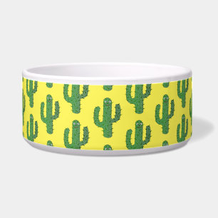 Comedero Patroneado Día de los Muertos Cactus Feliz