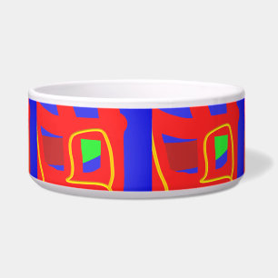 Comedero Patrones de abstención azul y rojo de la marina br