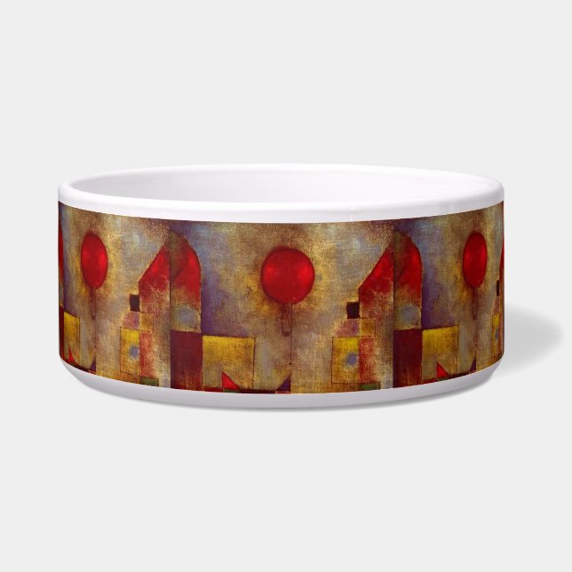 Comedero Paul Klee Red Balloon Resumen Arte Colorido (Frente)