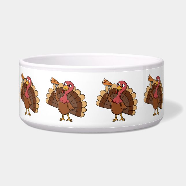 Comedero Pavo Con Rebanada De Pay (Frente)