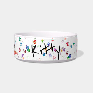 Comedero Paws Kitty de color agua