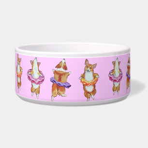 Comedero Pembroke Welsh Corgi Dog Bowl Ballerina