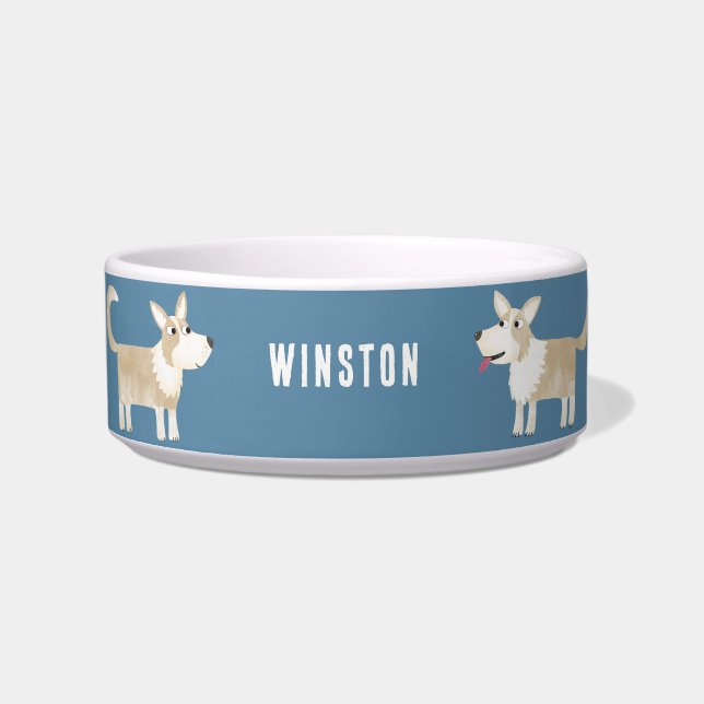 Comedero Pembroke Welsh Corgi Personalizado (Frente)