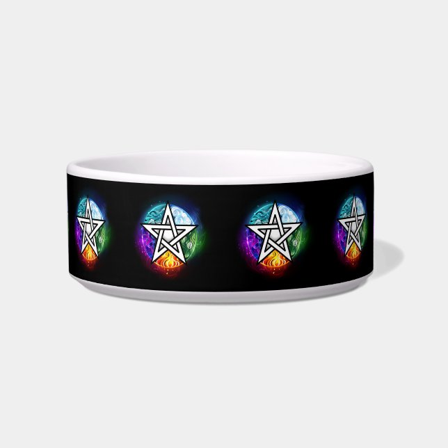 Comedero Pentagrama de Wiccan (Frente)