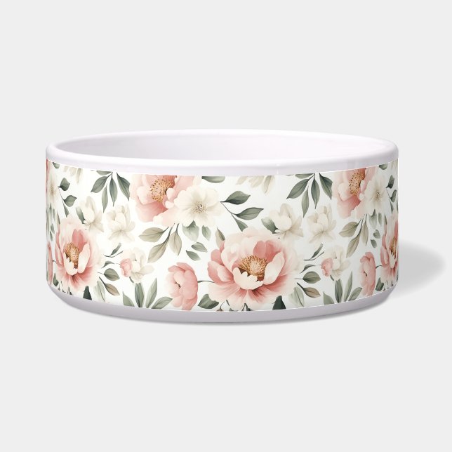 Comedero peonías rosadas turbias (Frente)