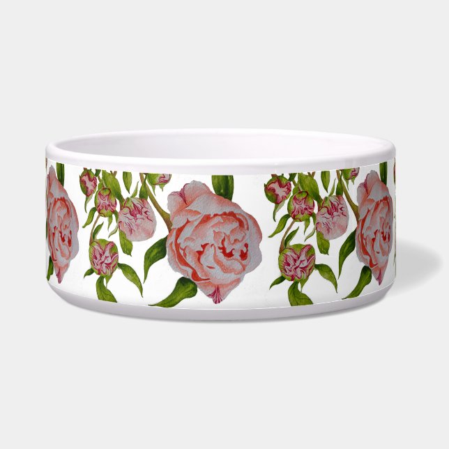 Comedero Peonies en un asador de ensaladas (Frente)