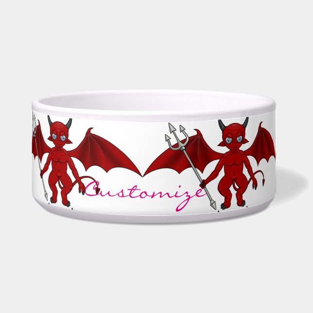 Comedero Pequeño diablo rojo Thunder_Cove (Frente)