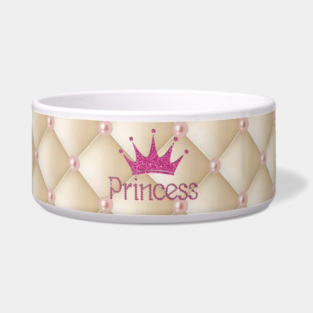 Comedero Perlas encantadoras y elegantes, tiara, princesa,  (Frente)