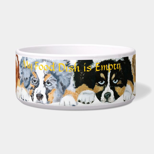 Comedero Perritos australianos 4 colores (Izquierda)