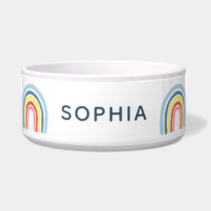 Comedero Perro arcoiris moderno y lindo