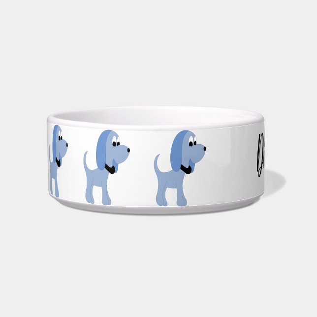 Comedero Perro azul personalizado Diva Dog Bowl (Izquierda)