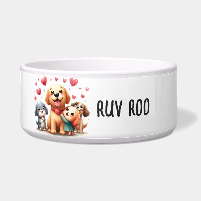 Comedero Perro - Bolos de mascotas grandes (Frente)