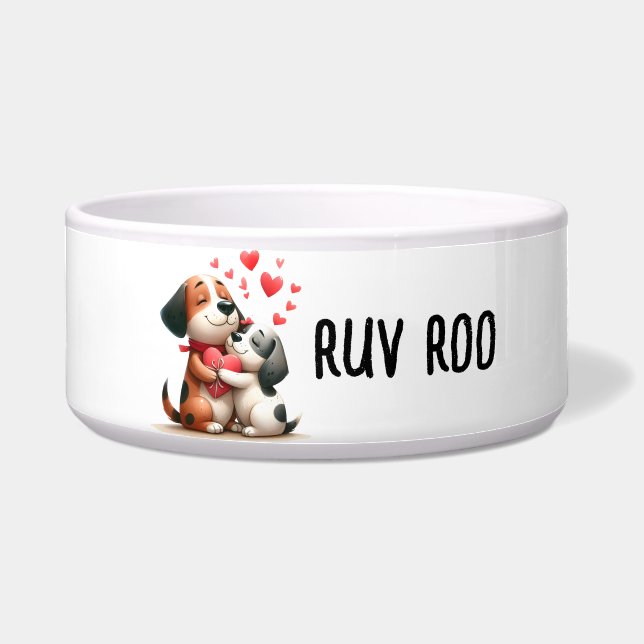 Comedero Perro - Bolos de mascotas grandes (Frente)