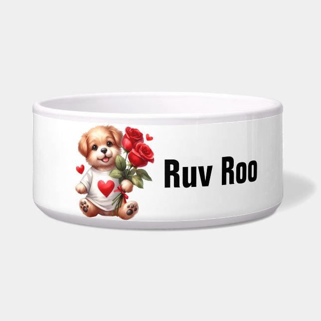 Comedero Perro - Bolos de mascotas grandes (Frente)