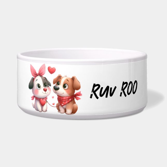 Comedero Perro - Bolos de mascotas grandes (Frente)