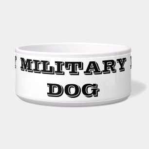 Comedero Perro Bowl Perro Militar