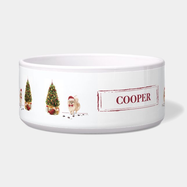Comedero Perro con árbol de Navidades divertidos de Pomeran (Izquierda)