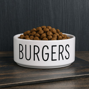 Comedero Perro de Burgers divertida