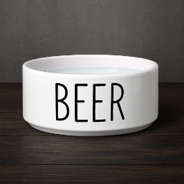 Comedero Perro de cerveza divertida