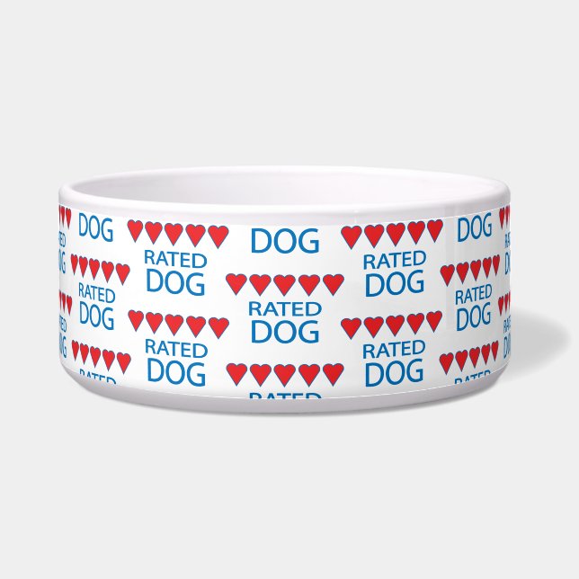 Comedero Perro de cinco corazones (Frente)