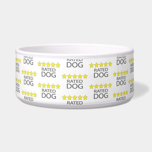 Comedero Perro de cinco estrellas (Frente)
