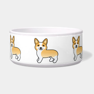 Comedero Perro de dibujos animados Fawn Pembroke Welsh Corg