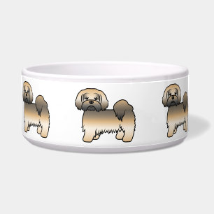 Comedero Perro de dibujos animados Lhasa Apso Sable Dorado