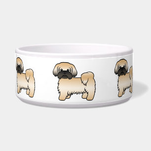 Comedero Perro De Dibujos Animados Lindo Shih Tzu Con Másca