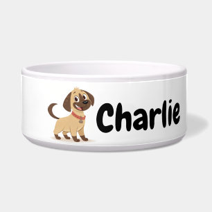 Comedero Perro de dibujos animados personalizado