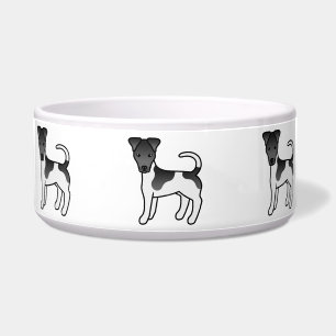 Comedero Perro de dibujos animados Smooth Fox Terrier negro